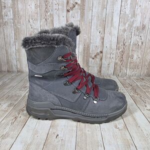 Alpine Design Winter Boots Waterproof Faux Fur Trim Gray Size 6‎